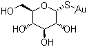 structure of CAS# 12192-57-3, Aurothioglucose