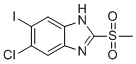 CAS # 1219741-19-1, 5-chloro-6-iodo-2-(methylsulfonyl)-1H-Benzimidazole