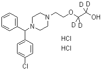 CAS 登录号：1219805-91-0, 四氘代羟嗪二盐酸盐