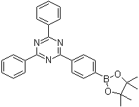 structure of CAS# 1219956-23-6, 2,4-二苯基-6-[4-(4,4,5,5-四甲基-1,3,2-二氧杂环戊硼烷-2-基)苯基]-1,3,5-三嗪