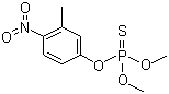 structure of CAS# 122-14-5, Fenitrothion