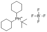 structure of CAS# 1220349-00-7, tert-Butyldicyclohexylphosphonium tetrafluoroborate