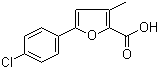 CAS 登录号：1221184-19-5, 5-(4-氯苯基)-3-甲基-2-呋喃羧酸