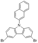 CAS # 1221237-83-7, 9-(2-Naphthalenyl)-3,6-dibromo-9H-carbazole, 3,6-dibromo-9-naphthalen-2-ylcarbazole