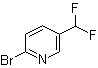 structure of CAS# 1221272-81-6, 2-Bromo-5-difluoromethylpyridine