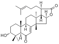 CAS # 1222475-77-5, 3-Epimeliasenin B, (3alpha,13alpha,14beta,16beta,17alpha,20S)-3,16-Dihydroxy-6-oxolanosta-7,24-dien-21-oic acid gamma-lactone