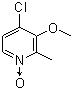 structure of CAS# 122307-41-9, 4-氯-3-甲氧基-2-甲基吡啶 N-氧化物