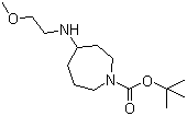 六氢-4-[(2-甲氧基乙基)氨基]-1H-氮杂卓-1-羧酸叔丁酯分子结构 (CAS 1223748-50-2)