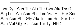 structure of CAS# 122384-88-7, Amlintide