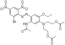 structure of CAS# 12239-34-8, Disperse Blue 79
