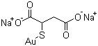 structure of CAS# 12244-57-4, Sodium aurothiomalate