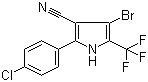 structure of CAS# 122454-29-9, 4-溴-2-(4-氯苯基)-5-三氟甲基-1H-吡咯-3-甲腈