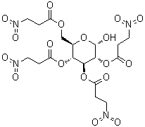 CAS # 122475-42-7, alpha-D-Glucopyranose 2,3,4,6-tetrakis(3-nitropropanoate)