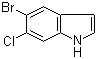 structure of CAS# 122531-09-3, 5-Bromo-6-chloroindole