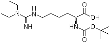 structure of CAS# 122532-94-9, N-叔丁氧羰基-N'-[(二乙基氨基)亚氨基甲基]-L-赖氨酸