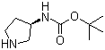 structure of CAS# 122536-77-0, (R)-3-(Boc-amino)pyrrolidine