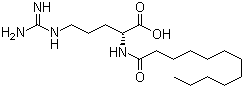 N-月桂酰基-D-精氨酸分子结构 (CAS 1225433-34-0)