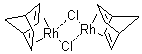 structure of CAS# 12257-42-0, Norbornadiene rhodium chloride dimer