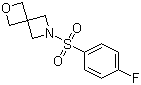 structure of CAS# 1227384-86-2, 2-((4-Fluorophenyl)sulfonyl)-6-oxa-2-azaspiro[3.3]heptane