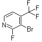 CAS # 1227599-89-4, 3-Bromo-2-fluoro-4-(trifluoromethyl)pyridine