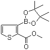 structure of CAS# 1227664-10-9, 2-Methoxycarbonylthiophene-3-boronic acid pinacol ester