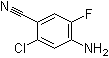structure of CAS# 1228376-68-8, 4-Amino-2-chloro-5-fluorobenzonitrile