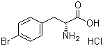 4-Bromo-D-phenylalanine hydrochloride molecular structure (CAS 122852-33-9)