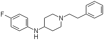 structure of CAS# 122861-41-0, Despropionyl p-Fluoro Fentanyl