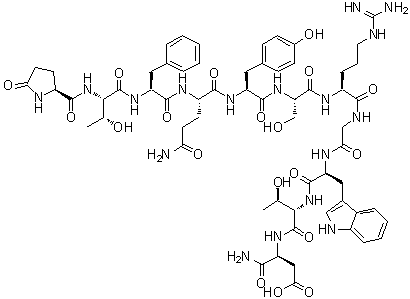 黑化诱导神经肽分子结构 (CAS 122929-08-2)