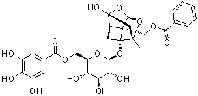 structure of CAS# 122965-41-7, 6'-O-Galloyl paeoniflorin