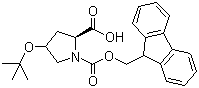 structure of CAS# 122996-47-8, Fmoc-4-tert-butoxy-L-proline