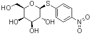 CAS # 1230-27-9, p-Nitrophenyl 1-thio-beta-D-galactopyranoside, p-Nitrophenyl 1-thio-beta-D-galactoside