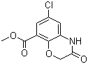 CAS # 123040-75-5, 6-Chloro-3,4-dihydro-3-oxo-2H-1,4-benzoxazine-8-carboxylic acid methyl ester