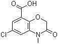 structure of CAS# 123040-79-9, 6-氯-4-甲基-3-氧代-3,4-二氢-2H-1,4-苯并噁嗪-8-羧酸