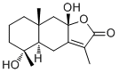 4,8-二羟基桉叶-7(11)-烯-12,8-内酯分子结构 (CAS 1231208-53-9)