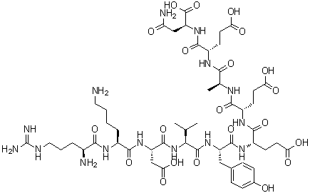 CAS # 123167-51-1, N2-[N-[N-[N-[N-[N-[N-[N-(N2-L-Arginyl-L-lysyl)-L-alpha-aspartyl]-L-valyl]-L-tyrosyl]-L-alpha-glutamyl]-L-alpha-glutamyl]-L-alanyl]-L-alpha-glutamyl]-L-asparagine