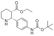 CAS # 1231732-20-9, (2R,3S)-ethyl 2-(4-((tert-butoxycarbonyl)amino)phenyl)piperidine-3-carboxylate