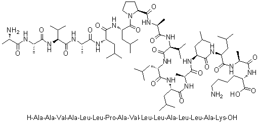 CAS 登录号：1231898-22-8, L-丙氨酰-L-丙氨酰-L-缬氨酰-L-丙氨酰-L-亮氨酰-L-亮氨酰-L-脯氨酰-L-丙氨酰-L-缬氨酰-L-亮氨酰-L-亮氨酰-L-丙氨酰-L-亮氨酰-L-亮氨酰-L-丙氨酰-L-赖氨酸