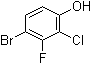 structure of CAS# 1233026-52-2, 4-Bromo-2-chloro-3-fluorophenol