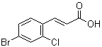 3-(4-Bromo-2-chlorophenyl)-2-propenoic acid molecular structure (CAS 1233055-24-7)