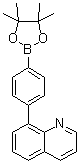 CAS 登录号：1233131-18-4, 8-[4-(4,4,5,5-四甲基-1,3,2-二氧杂环戊硼烷-2-基)苯基]喹啉