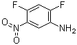 structure of CAS# 123344-02-5, 2,4-二氟-5-硝基苯胺
