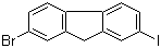 structure of CAS# 123348-27-6, 2-Bromo-7-iodofluorene