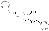 3-Deoxy-3-fluoro-2,5-bis-O-(phenylmethyl)-beta-D-ribofuranose molecular structure (CAS 123369-31-3)