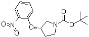 structure of CAS# 1233860-24-6, (3S)-3-(2-Nitrophenoxy)-1-pyrrolidinecarboxylic acid 1,1-dimethylethyl ester