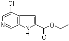 structure of CAS# 1234616-15-9, 4-氯-1H-吡咯并[2,3-c]吡啶-2-羧酸乙酯