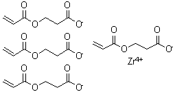 structure of CAS# 123633-53-4, 2-Propenoic acid 2-carboxyethyl ester zirconium(4+) salt