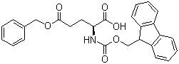 structure of CAS# 123639-61-2, Fmoc-L-glutamic acid-gamma-benzyl ester