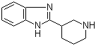 structure of CAS# 123771-23-3, 2-(3-哌啶基)-1H-苯并咪唑