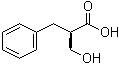 (R)-2-羟甲基-3-苯基丙酸分子结构 (CAS 123802-80-2)